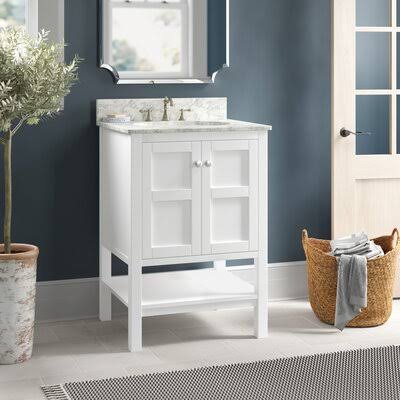 Aula 24x22 Single Bathroom Vanity Andover Mills Base Finish: White