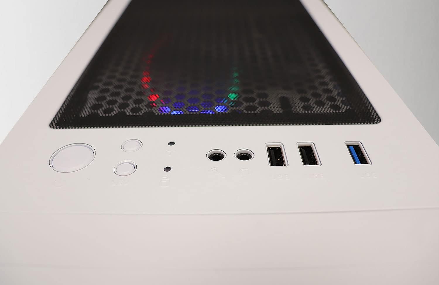ViprTech Bandit Gaming PC - Intel Core i7 (3.90GHz), AMD RX 580 8GB, 16GB RAM, 1TB NVMe SSD, 700W PSU, Windows 10 Pro, WiFi, Bluetooth, RGB, Desktop Computer Tower White