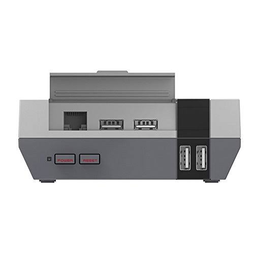 Retroflag NESPi Case+ Plus Functional Power Button with Safe Shutdown u0026 Cooling Fan u0026 Heatsinks u0026 Flannel Bag for Re