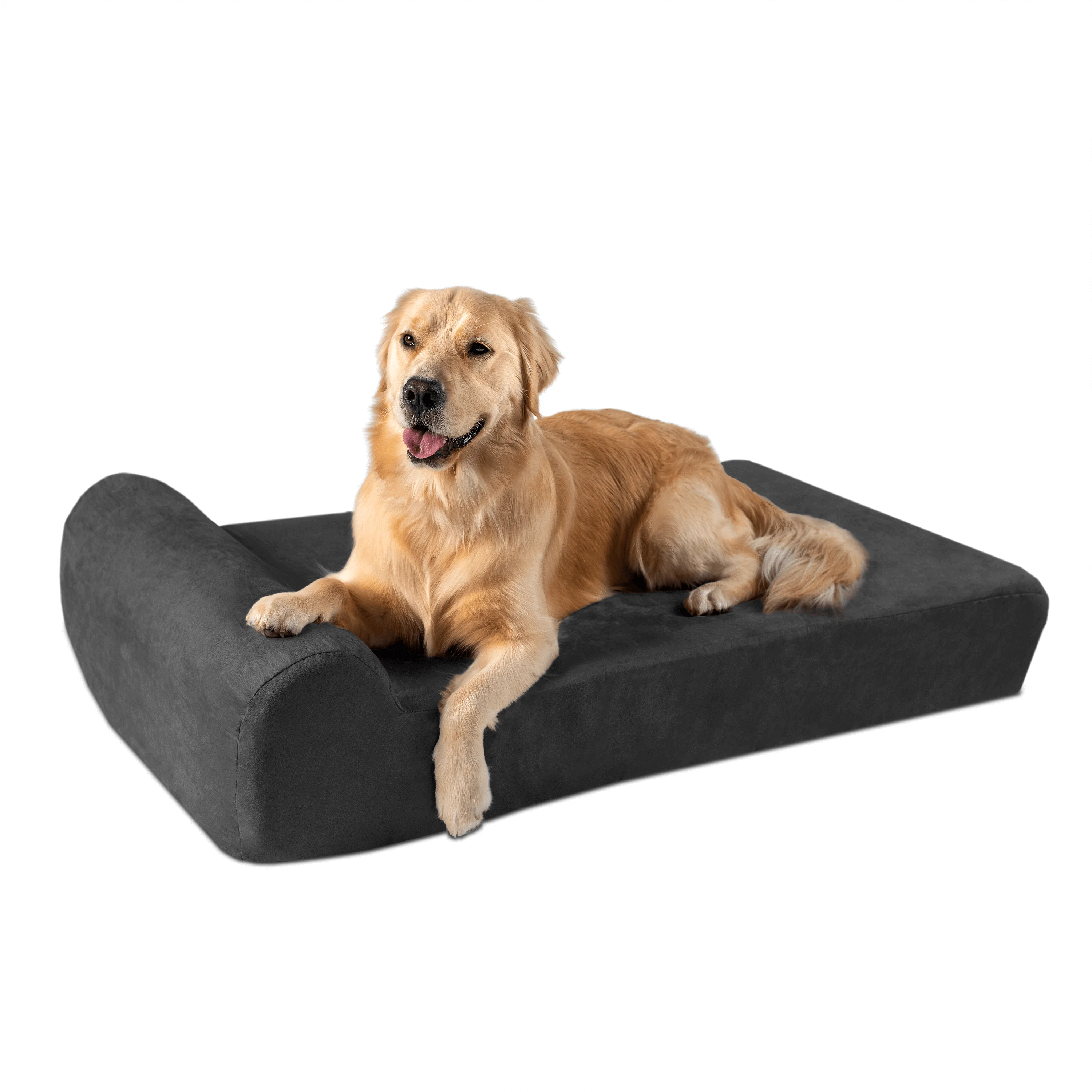 Big Barker Pillow Top Dog Bed for Large and Extra Large Breed Dogs (Headrest Edition), 7", Orthopedic