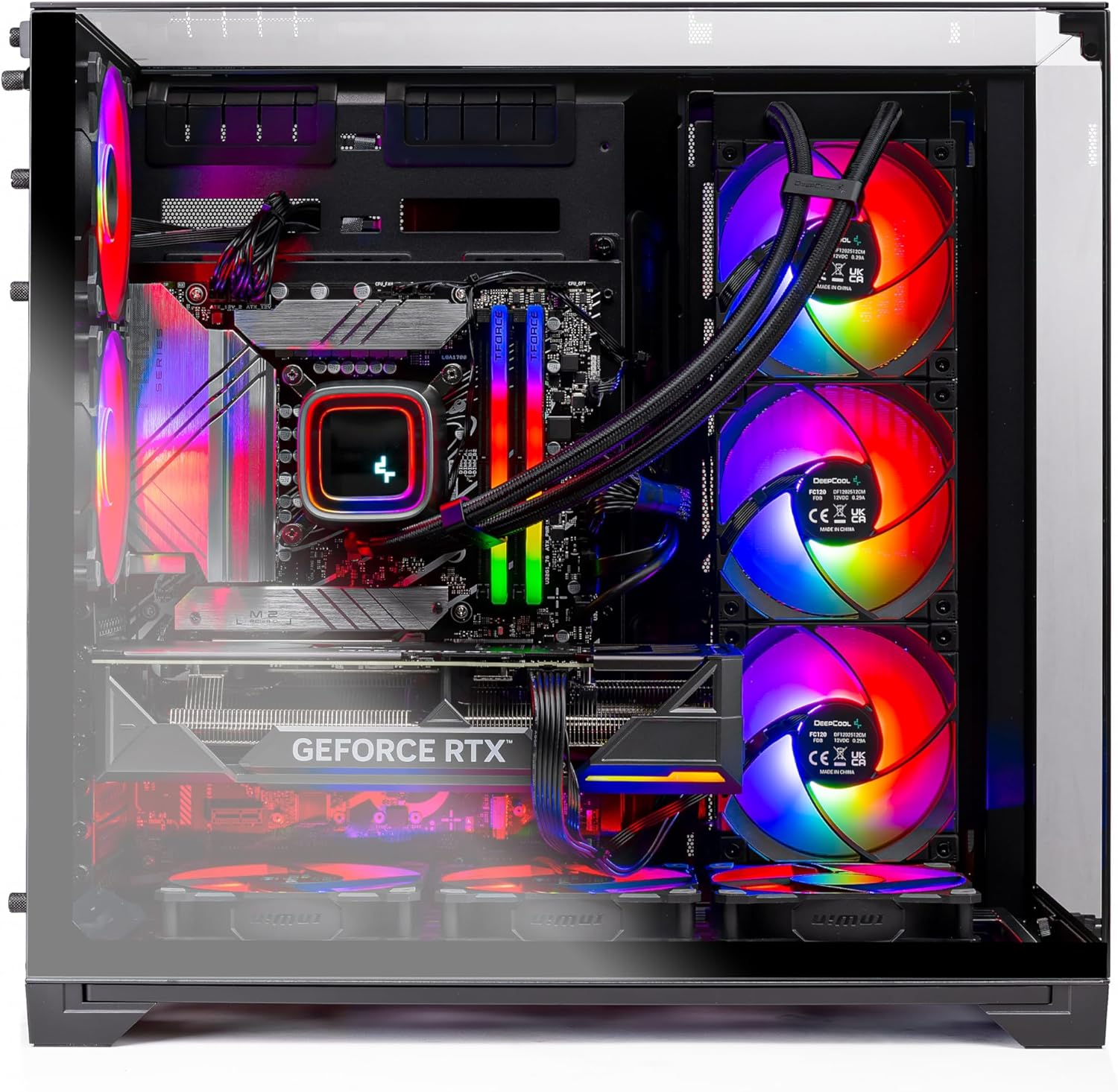 Skytech O11V Gaming PC Desktop, Ryzen 7 7700X 4.5 GHz (5.4GHz Turbo Boost), NVIDIA RTX 4070 Ti Super 16GB GDDR6X, 1TB Gen4 SSD, 32GB DDR5 RAM 5600 RGB, 750W Gold PSU, ARGB AIO, Wi-Fi, Win 11 Home