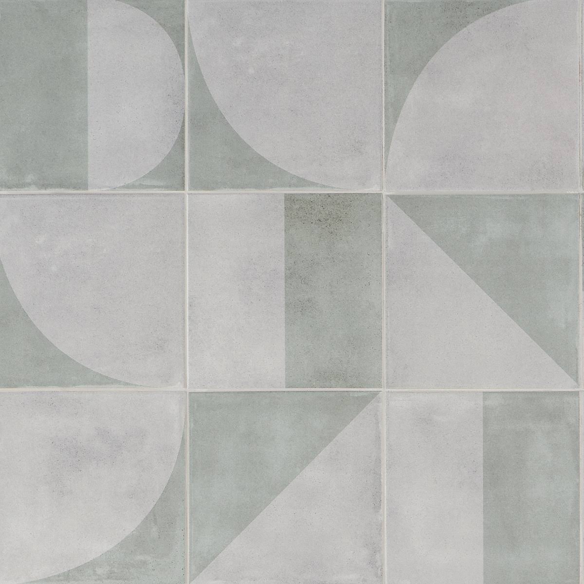 Brando Green 8x8 Matte Porcelain Tile, Backsplash, Wall and Floor