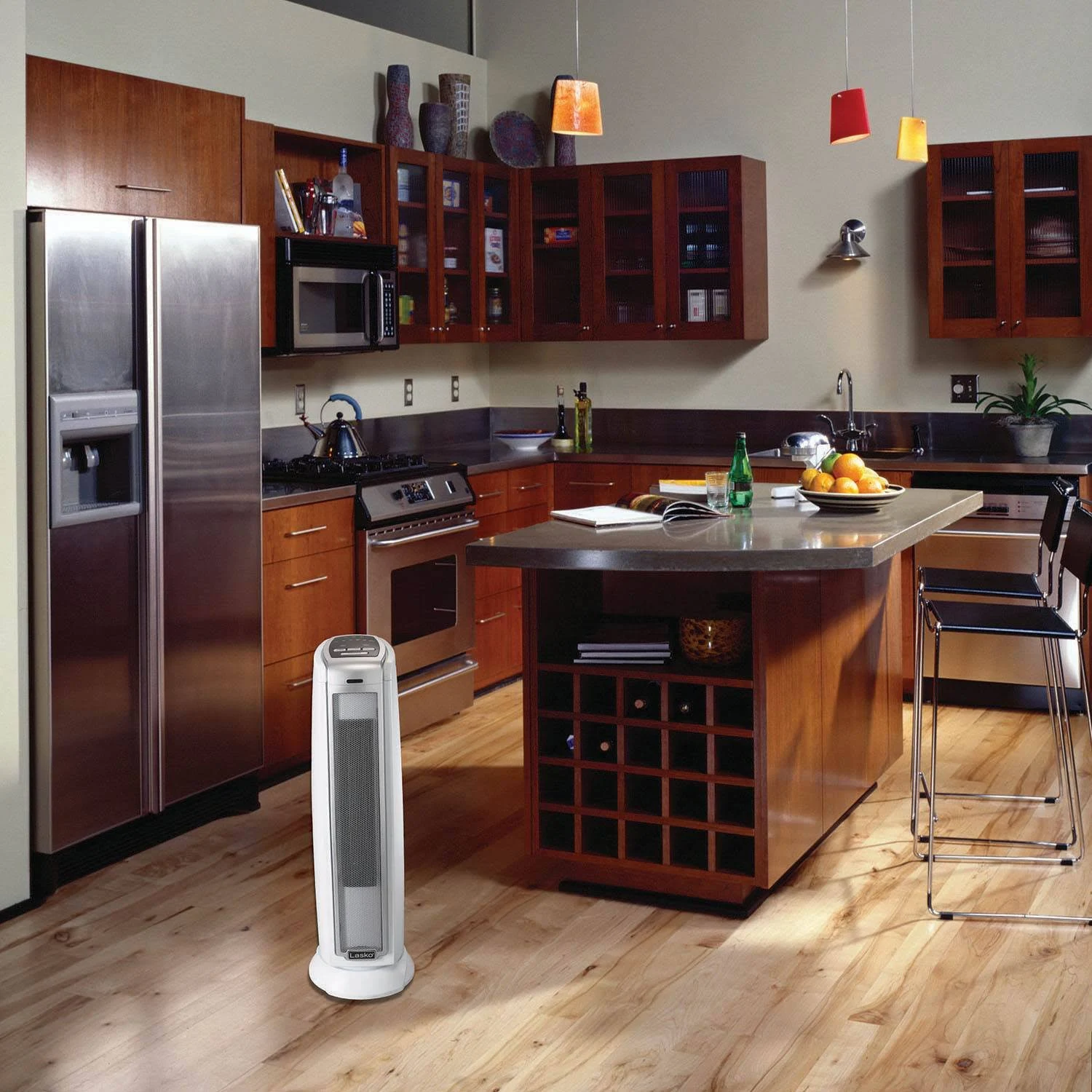Lasko 1500W Portable Electronic Thermostat Ceramic Tower Space Heater (4 Pack)
