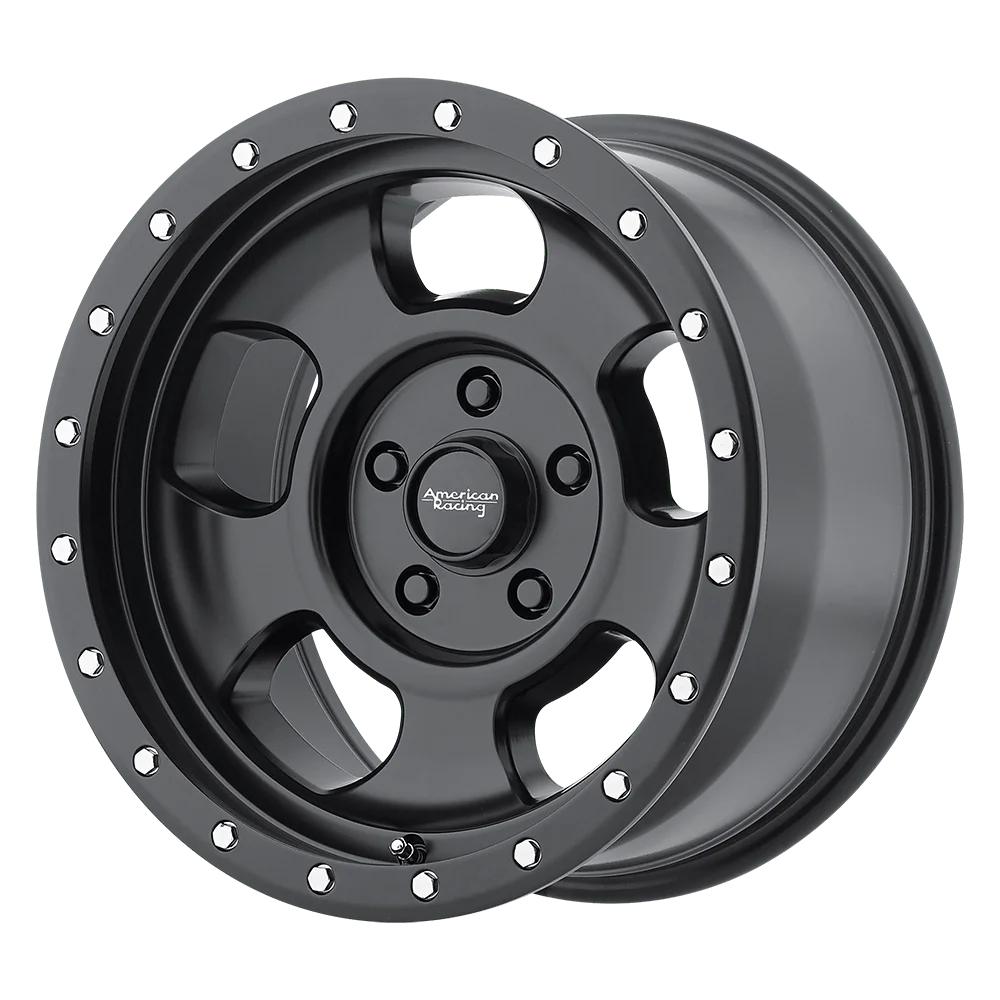 American Racing Cast Aluminum Rim AR969 15X8 6X5.5 S-BLK -19MM, AR96958060719N