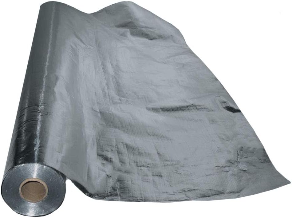AES Industries Radiant Vapor Barrier Reflective Insulation 25.5" 500 sqft Attic Foil Solid Pack of 2