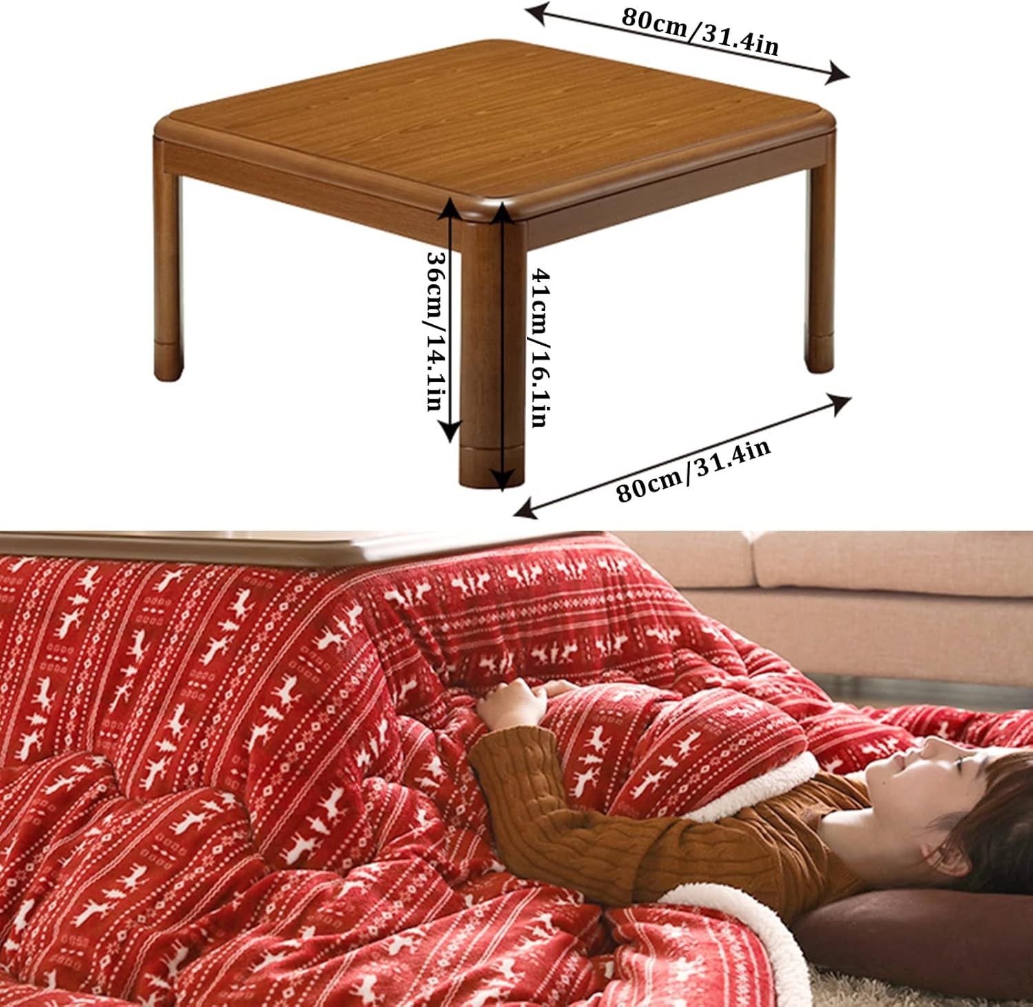 Coffee Table Household Square Heating Table Japanese Folding Tatami Coffee Table Floor Tea Table Multifunctional Low Table for Sitting On The Floor Furniture
