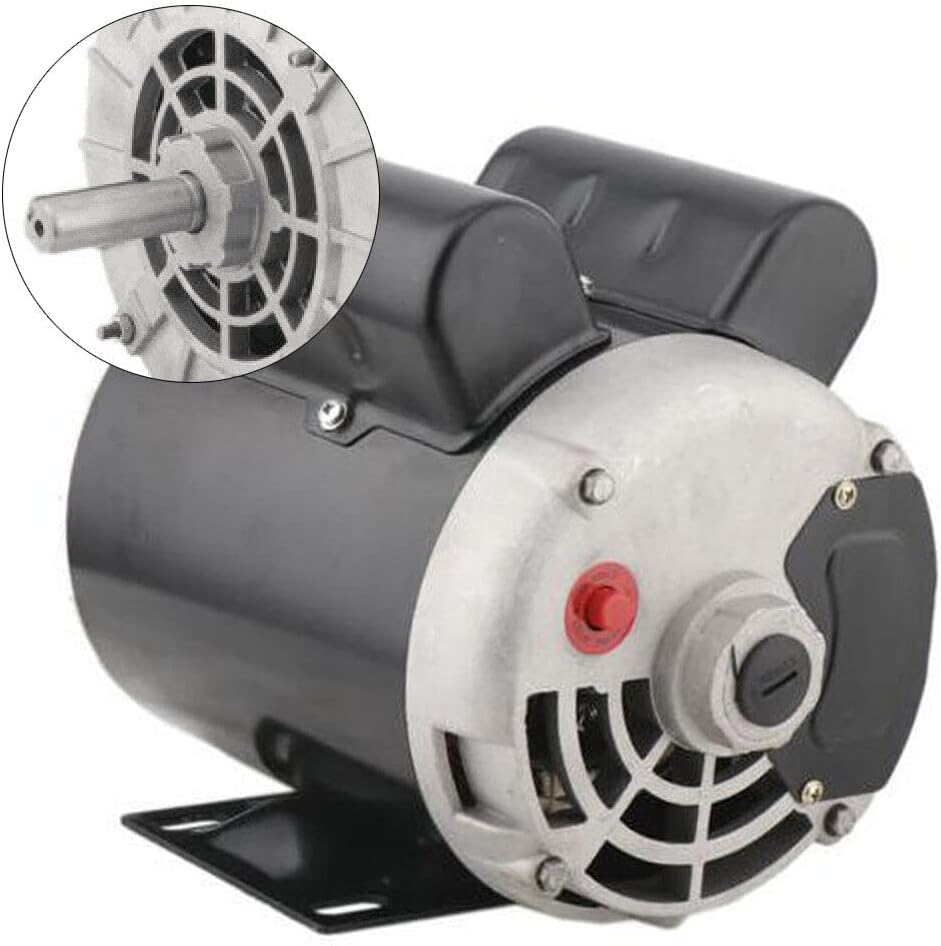 2HP 3450 RPM Air Compressor Electric Motor 56 Frame SPL Single Phase 115/230V Cont. Compressor Thermally Protected High Starting Torque