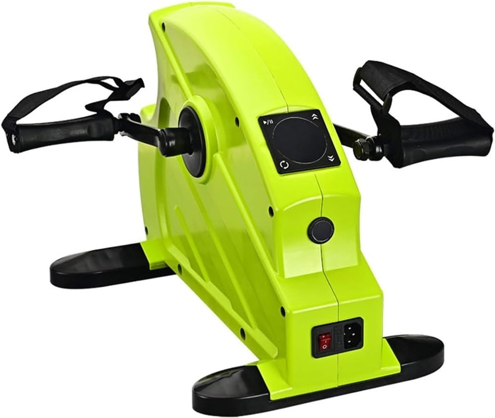 Motorized Electric Legs and Arms Pedal Exerciser Mini Exercise Bike, Under Desk Bike Pedal Exerciser with Adjustable Leg, Desk Cycle, Mini Exercise Bike Pedal for Home Office