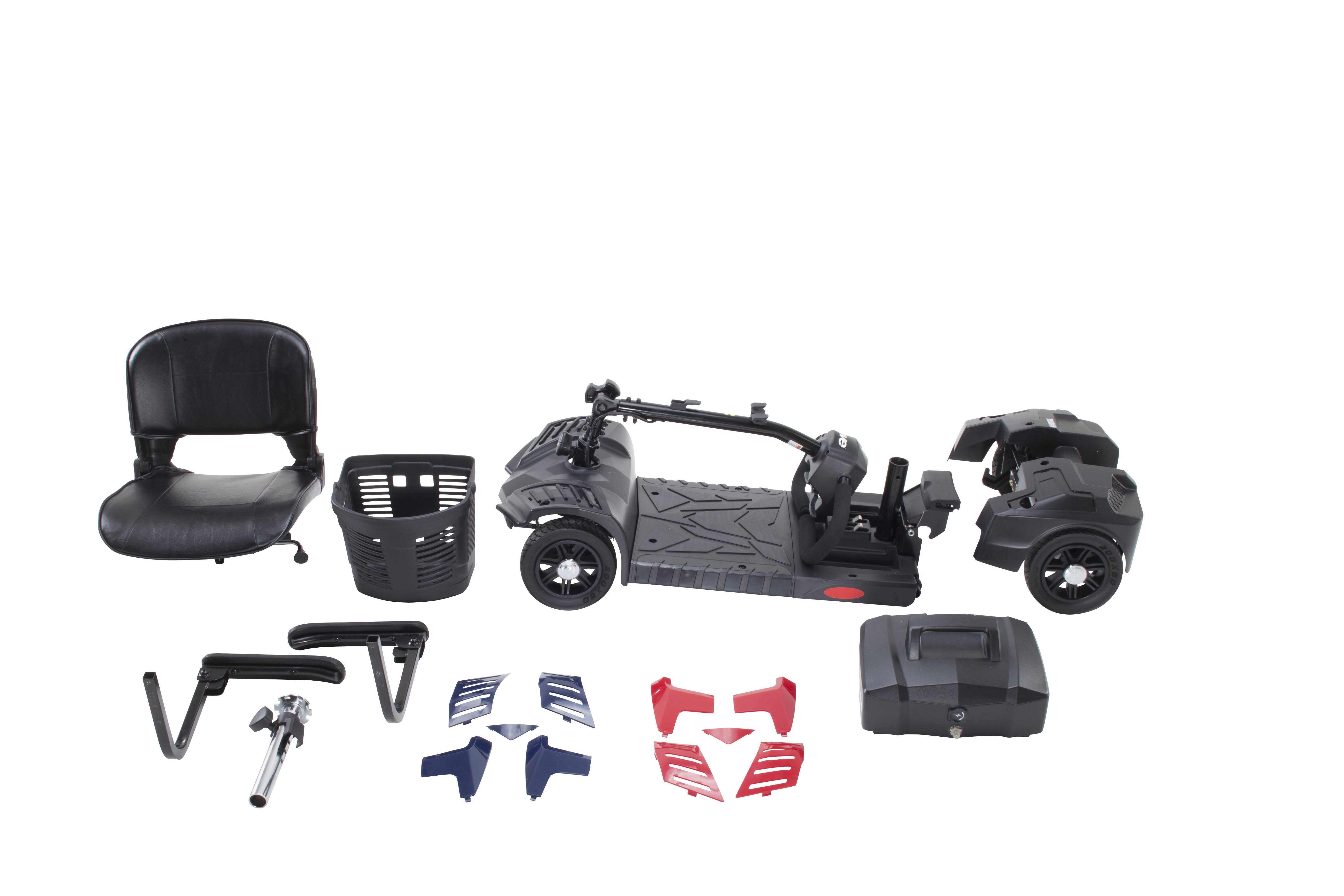 Drive Medical Scout Compact Travel Power Scooter, 4 Wheel
