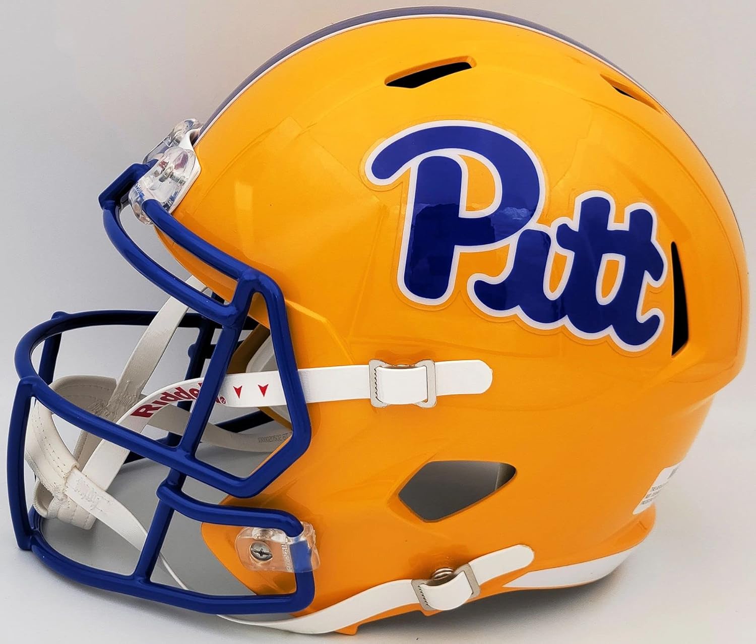 Kenny Pickett Autographed Pitt Gold Full Size Speed Helmet Beckett BAS QR