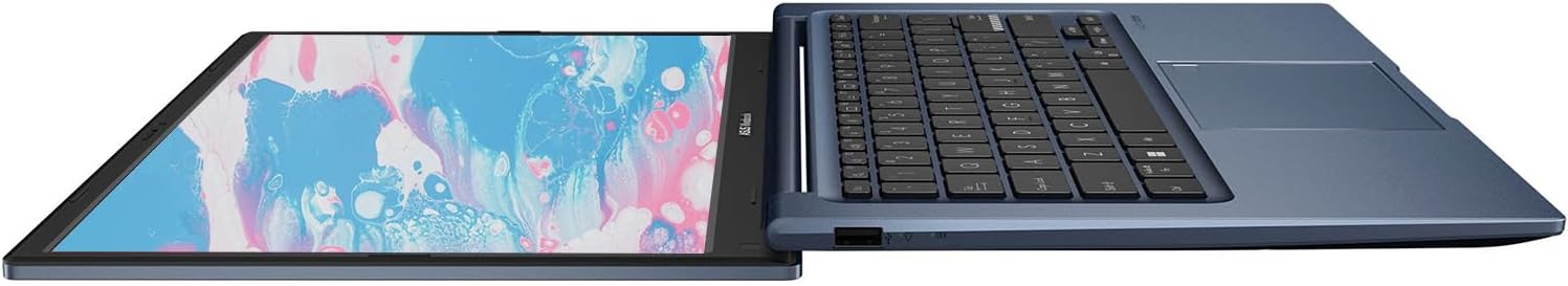ASUS Vivobook Laptop, 14" FHD Display, i3-1215U, 16GB RAM, 1TB SSD, Wi-Fi 6, HDMI, Webcam, Touchpad, Windows 11 Home, Blue