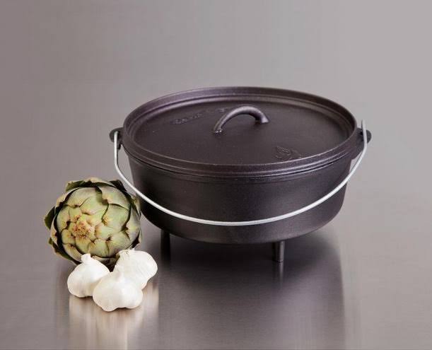 Camp Chef 12 inch Cast Iron Deep Dutch Oven With True Seasoned Finish, Size: 8 qt