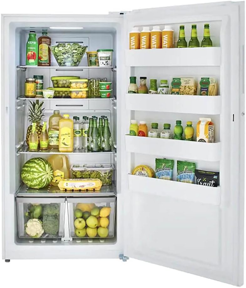Midea 17-cu. ft. Upright Convertible Freezer in White