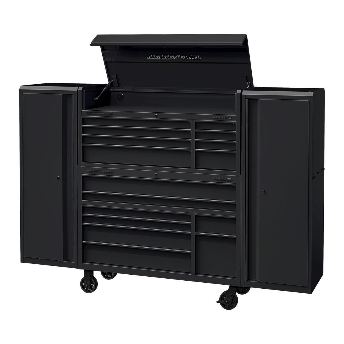 U.S. GENERAL 22 in. End Locker, Series 3, Blue