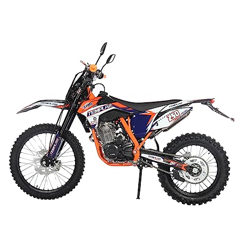 X-PRO Templar Dirt Bike with 5-Speed Manual Transmission 21"/18" Wheels | 250cc, All Lights, Electric/Kick Start, Zongshen Brand Engine