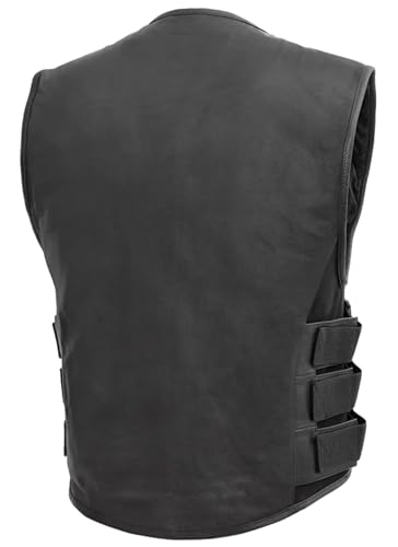 First Mfg Co - Commando - Men's Motorcycle Biker Riding Leather Vest