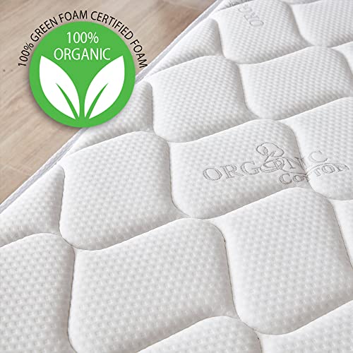 Oliver & Smith Full Size Mattress - 8 Inch Hybrid Full Mattress - Pocketed Coil Springs & High Density Premium Cold Foam with Breathable Polyester Cover - Comfort Tight Top- Medium Firm