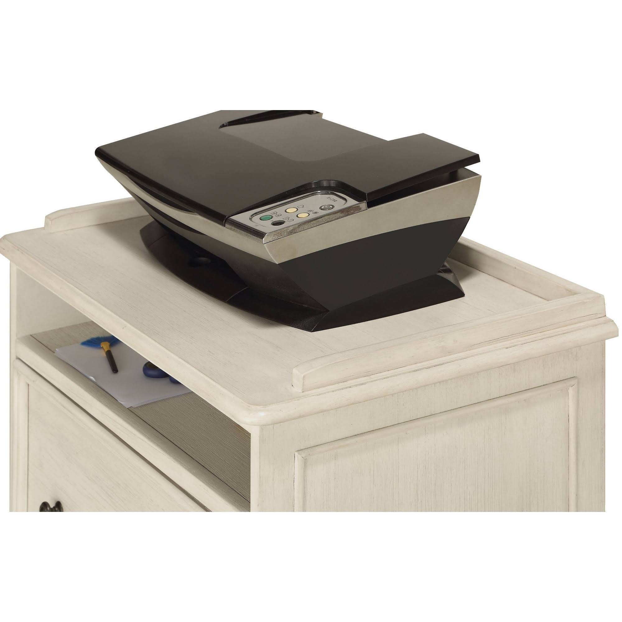 Osp Home Furnishings Country Lane File Cabinet in Antique White KD