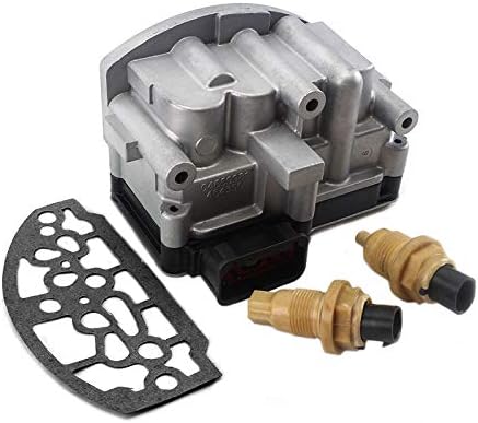 A604 Remanufacture Automatic Transmission Shift Control Solenoid Block Pack Includes Gasket & Input & Output Speed Sensor Replaces 5140429AA