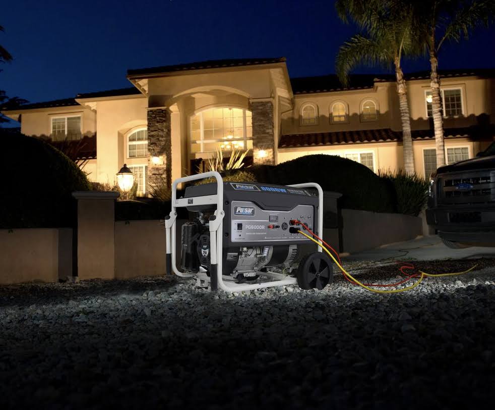 Pulsar 6,000 Peak Watt Gas-Powered Carb Approved Portable Generator