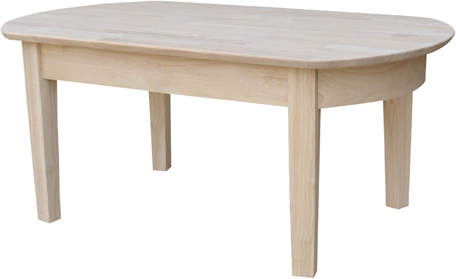 International Concepts Phillips Oval Coffee Table, Unfinished