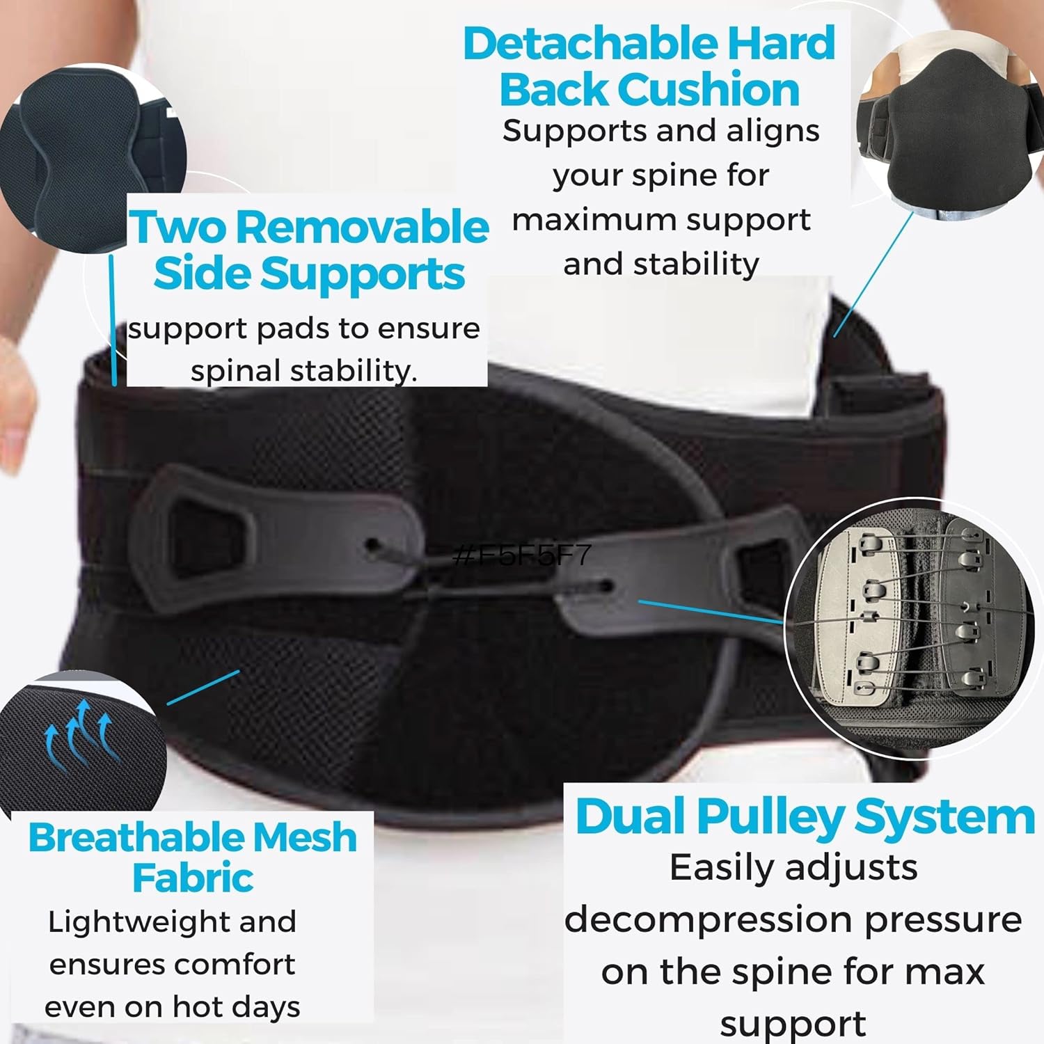 LSO Back Brace for Lower Back Pain Men & Woman Herniated Disc, Scoliosis, Post Surgery & Spine Fractures L0648/ L0631, Sciatica Pain Relief Lumbar Support Medical Grade Back Brace