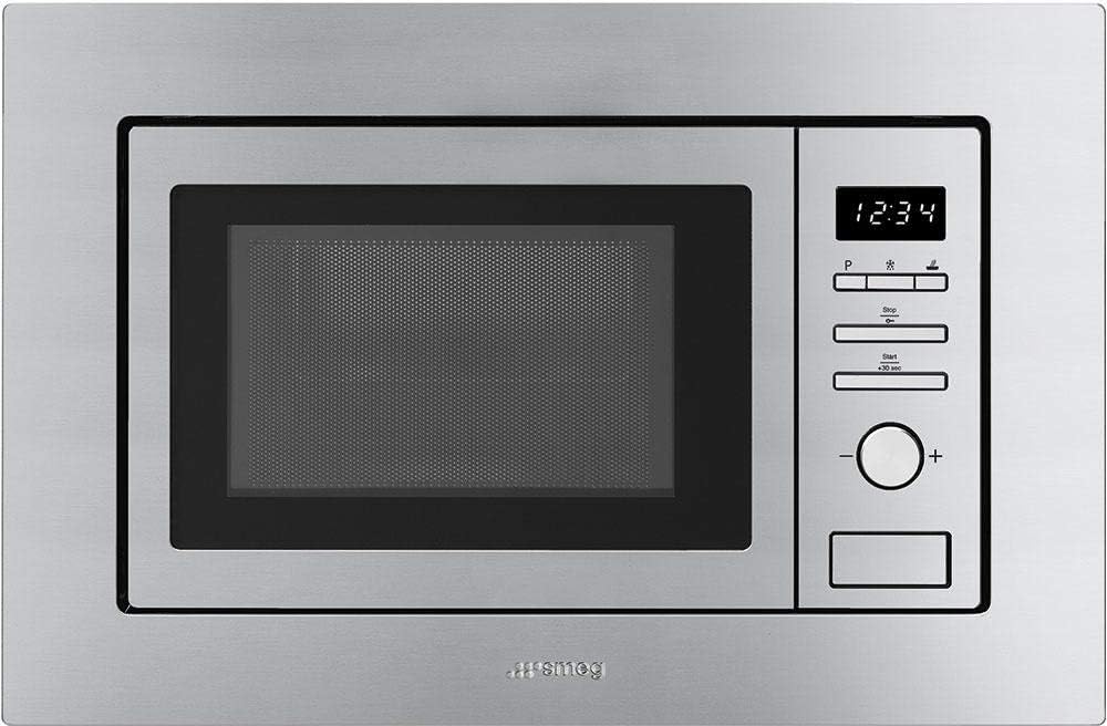 Smeg FMIU020X Stainless Steel Built In Microwave Oven, 24-Inches
