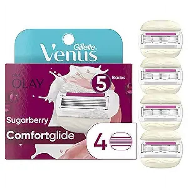 Gillette Venus And Olay Razor Blade Refills, Sugarberry - 4 Ea, 2 Pack
