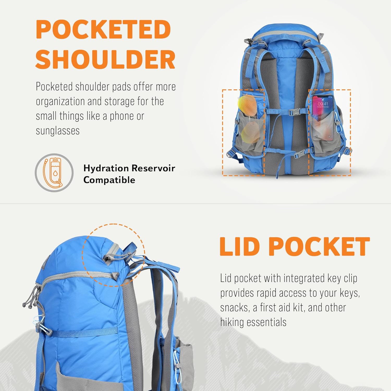 Mystery Ranch Gallagator 25 Travel Bag to Hiking Backpack Daypack, Pacific, L/XL