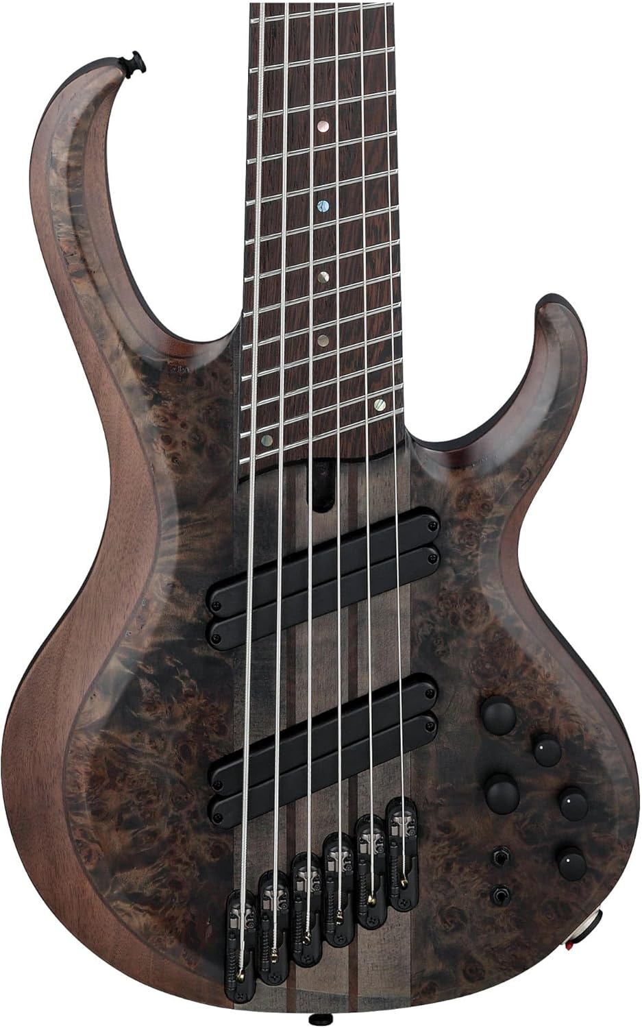 Ibanez BTB806MS Bass Workshop 6-String Bass Multi-Scale Transparent Gray Flat
