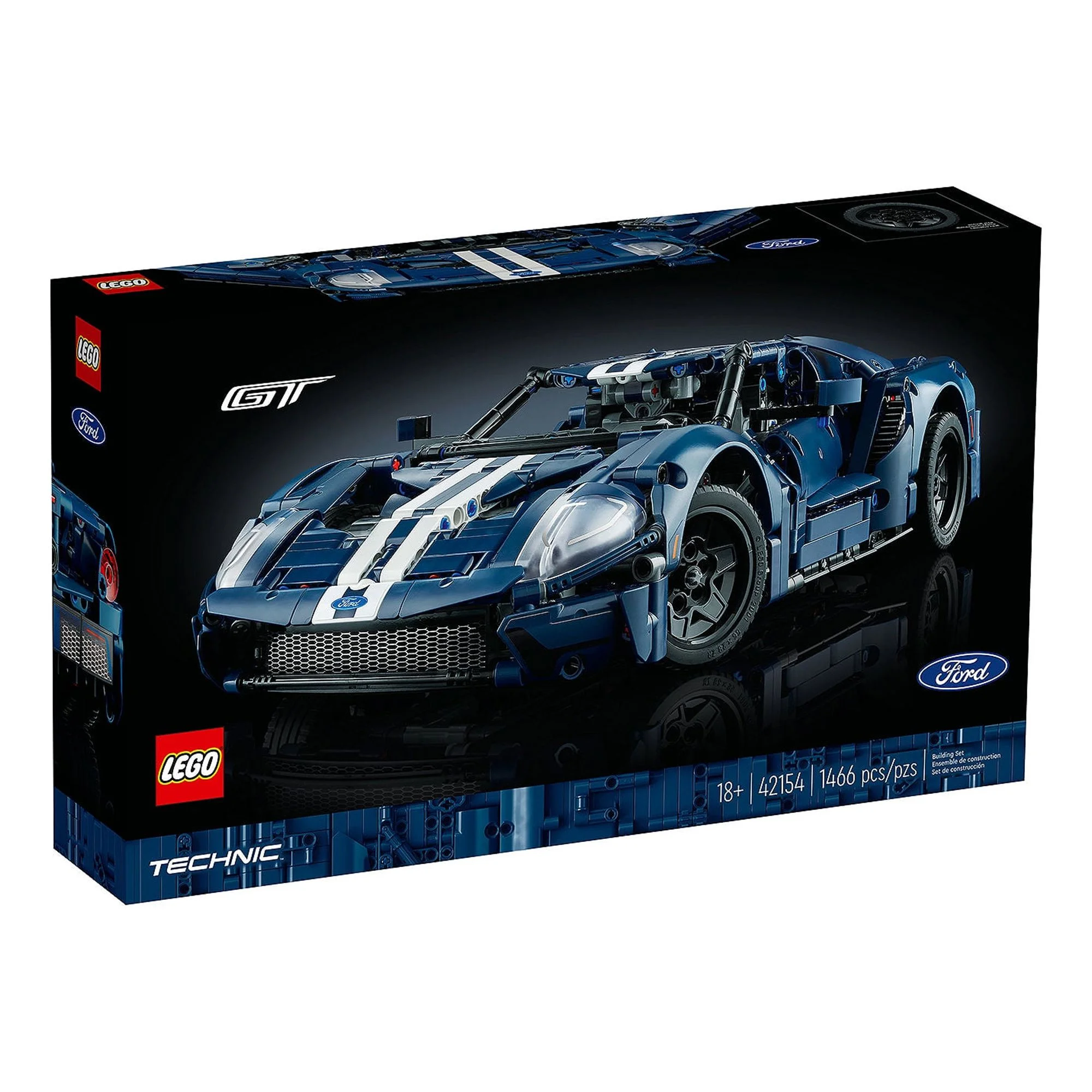LEGO Technic 2022 Ford GT 42154 Car Model Kit for Adults to Build, 1:12 Scale Supercar, Collectible Set, Great Gift Idea