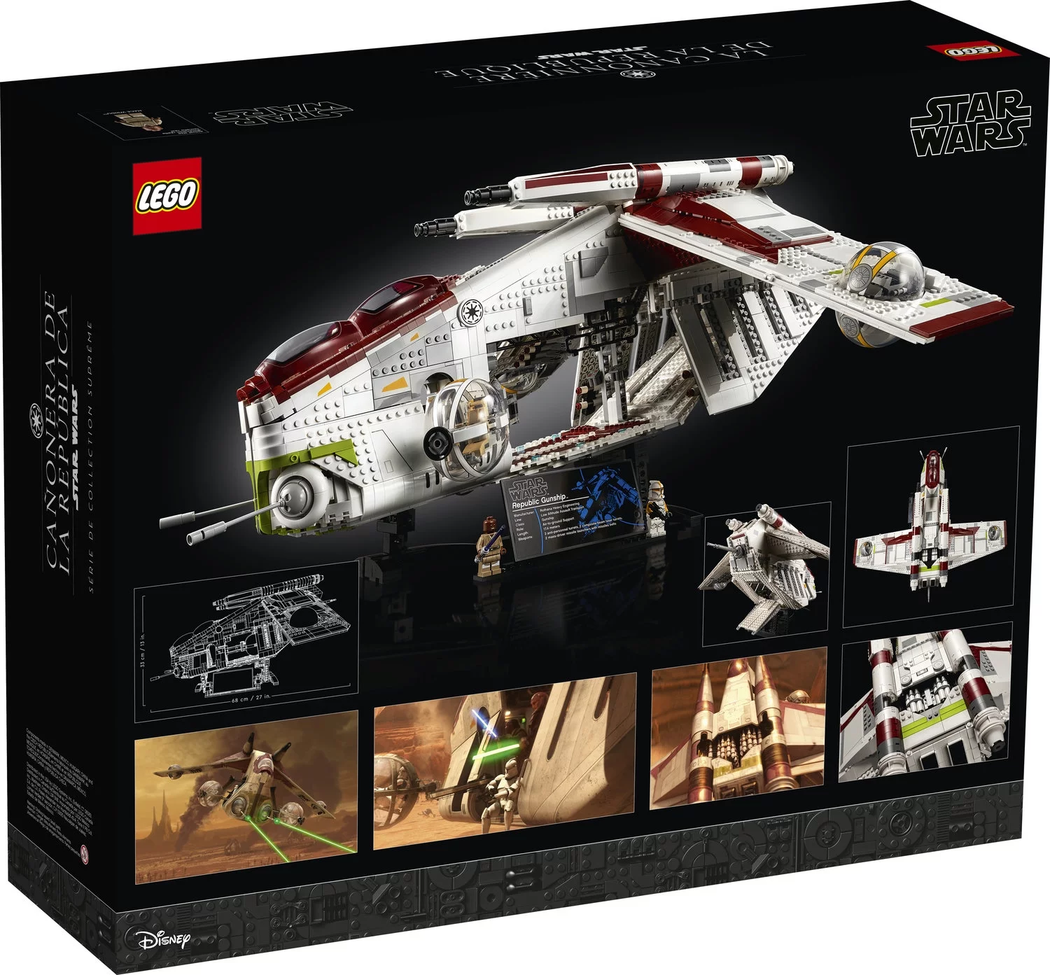 LEGO Star Wars Republic Gunship 75309 UCS Display Model Kit for Adults to Build, Ultimate Collector Series, Office or Home Decor Gift Idea