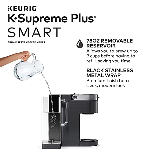 Keurig K-Supreme Plus SMART Single Serve Coffee Maker with illy Intenso Bold Roast 32 K-Cup Pods