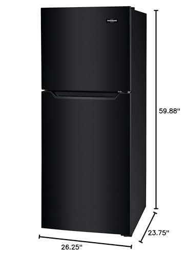 Frigidaire 10.1 Cu. Ft. Compact ADA Top Freezer Refrigerator with Electronic Control Panel, Reversible Door Swing, ENERGY STAR