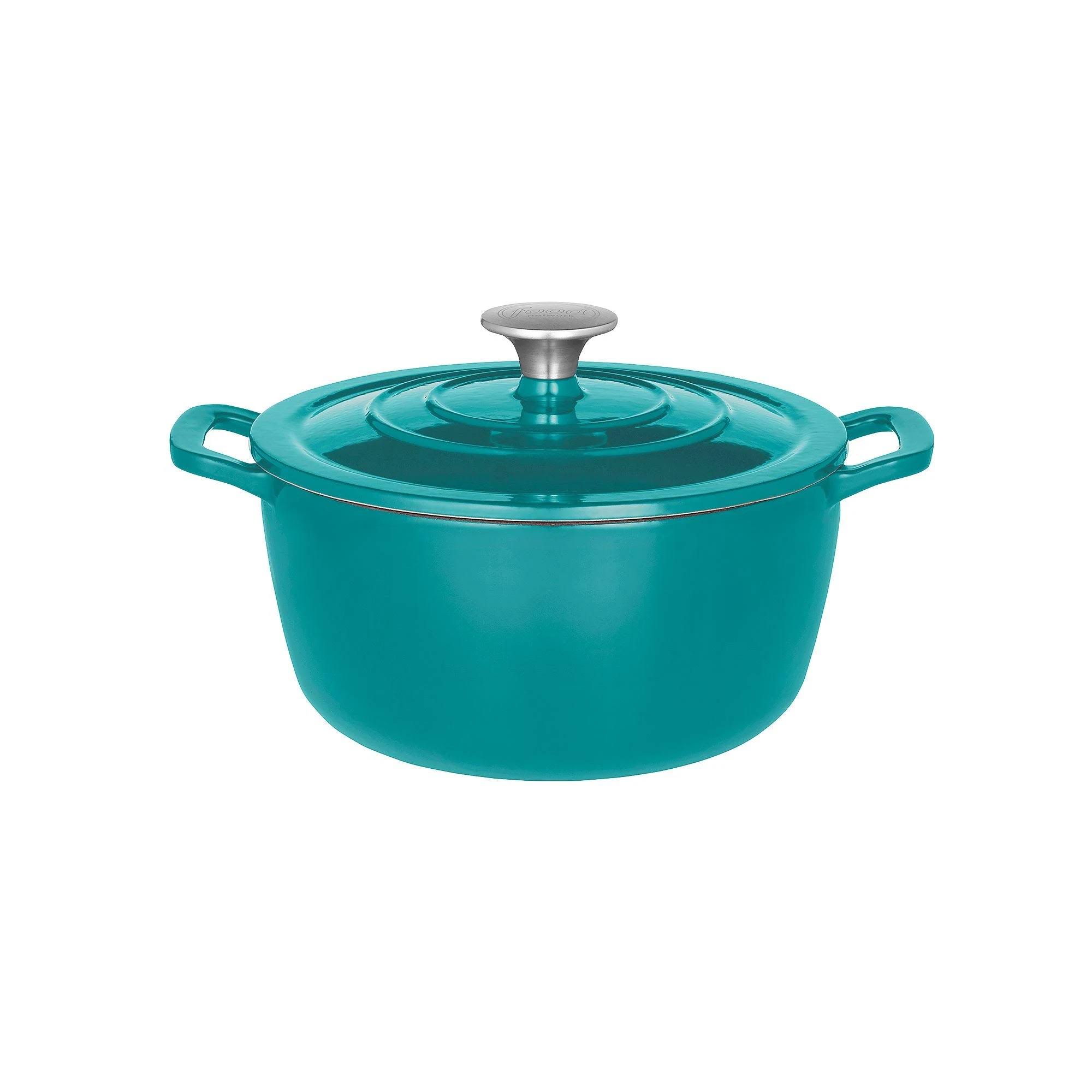 Food Network 3.5-Qt. Enameled Cast-Iron Dutch Oven, Turquoise/Blue, 3 1/2 qt