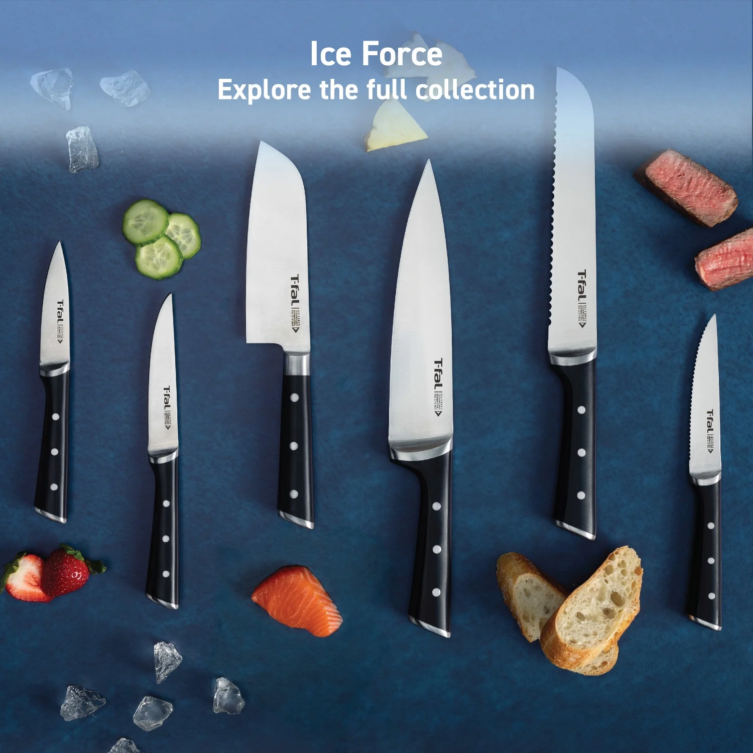 T-fal Ice Force, 11 Piece Knife Block Set