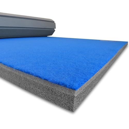 Meister FlexFloor Gymnastics & Cheer Mat - Roll-Up Carpet Training Floor for Home & Gym