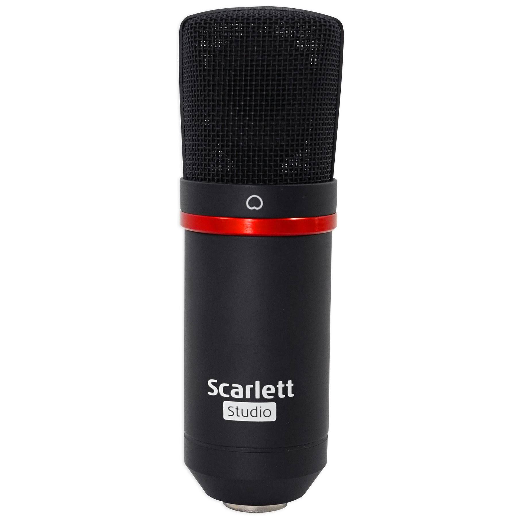 Focusrite Scarlett 2i2 Studio USB Audio Interface with Microphone, Headphones, stand clip