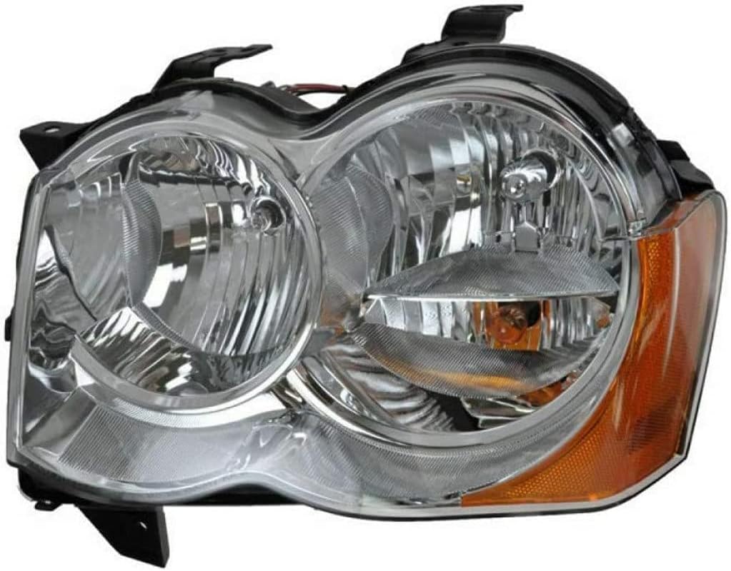 For 2008-2010 Jeep Grand Cherokee Pair Headlights HID Type Driver and Passenger Side W/HID CH2518129 CH2519129