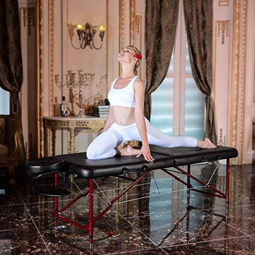 Master Massage Zephyr Lightweight Portable Table Package, Black
