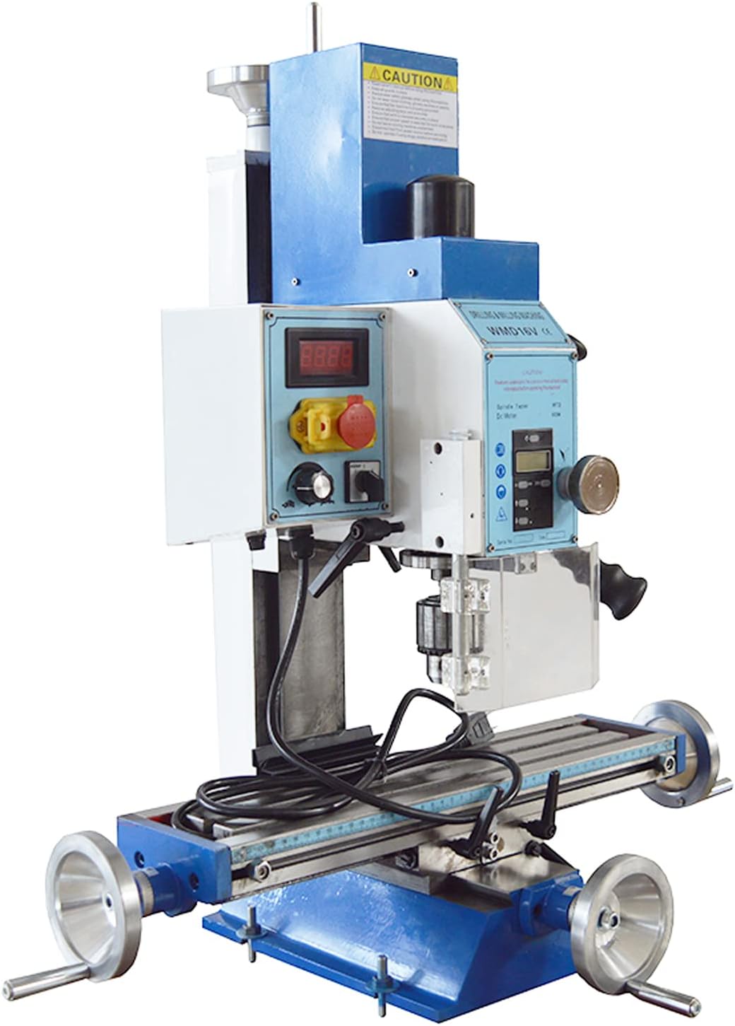 INTSUPERMAI Mini Milling Machine Benchtop Milling Drilling Machine Variable Speed Compact Mill Drill WMD16V with Brushless Motor & MT2 Taper
