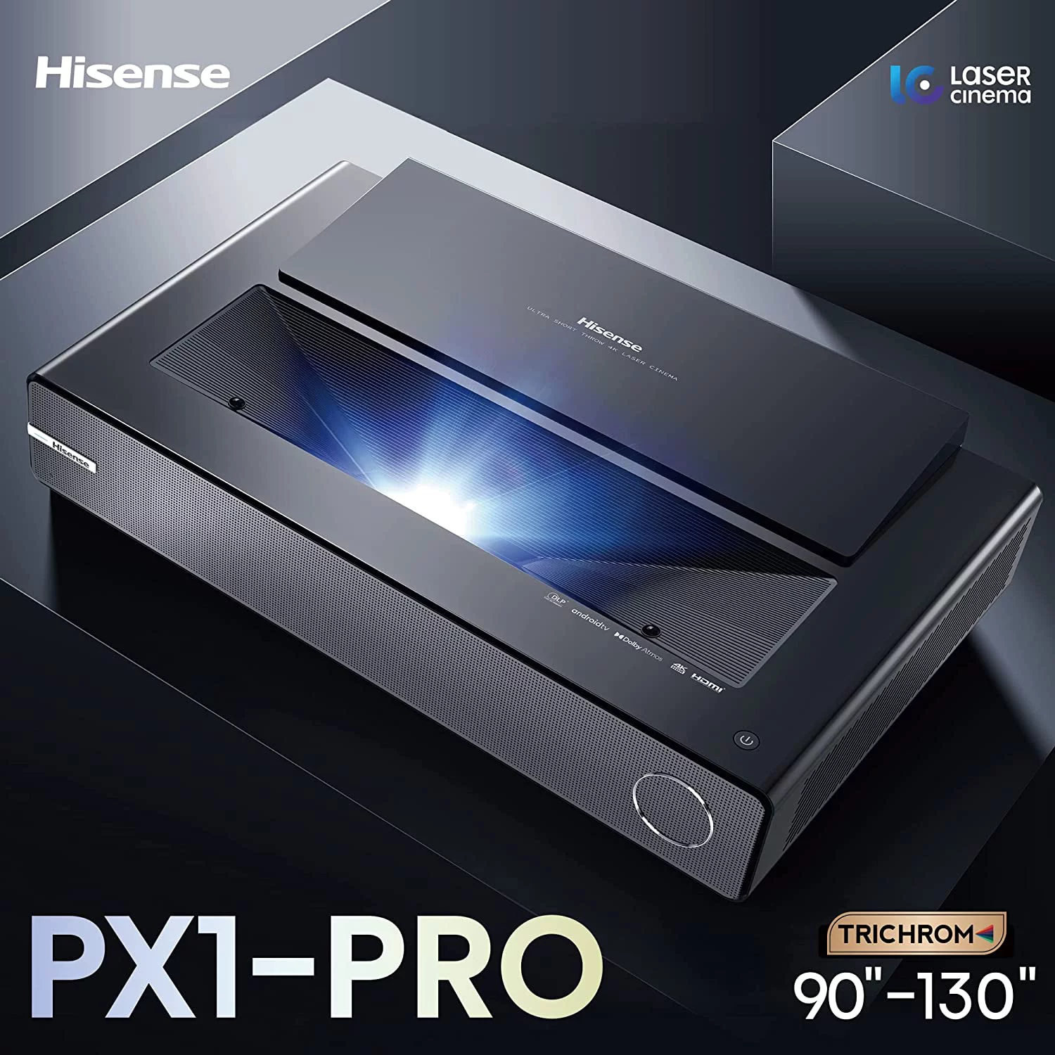 Hisense PX1-PRO TriChroma Laser Cinema Projector with an Additional 1 Year Coverage by Epic Protect (2022)