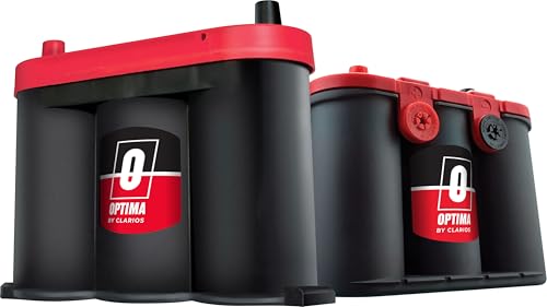OPTIMA Batteries High Performance 75/25 RedTop Sealed AGM Car, Truck, and SUV Starting Battery, 720 CCA, Dual SAE and GM Terminals, Maintenance Free, Versitile Mounting
