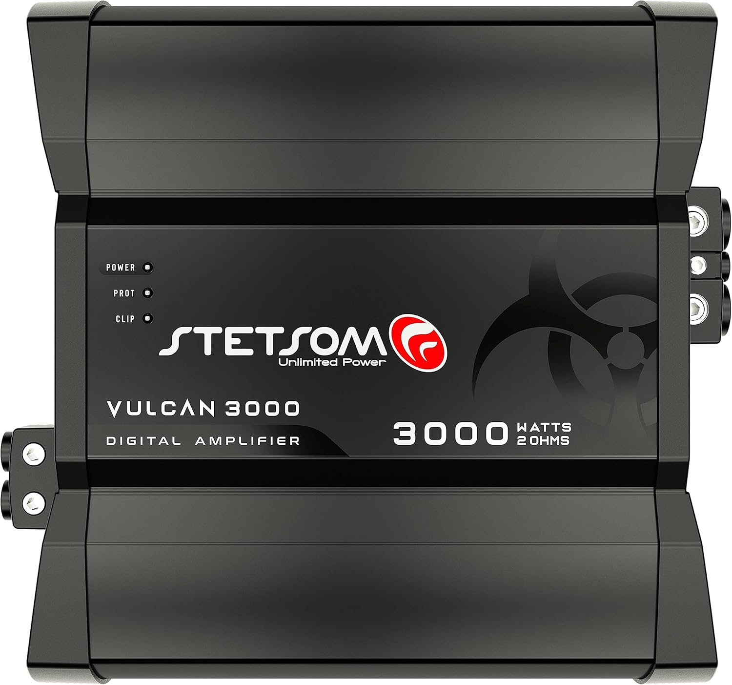 Stetsom Vulcan 3000 2 Ohms Mono Car Amplifier, 3000.1 3K Watts RMS, 2Ω Stable Car Audio, HD Sound Quality, Crossover & Bass Boost, Car Stereo Speaker Subwoofer MD, Smart Coolers