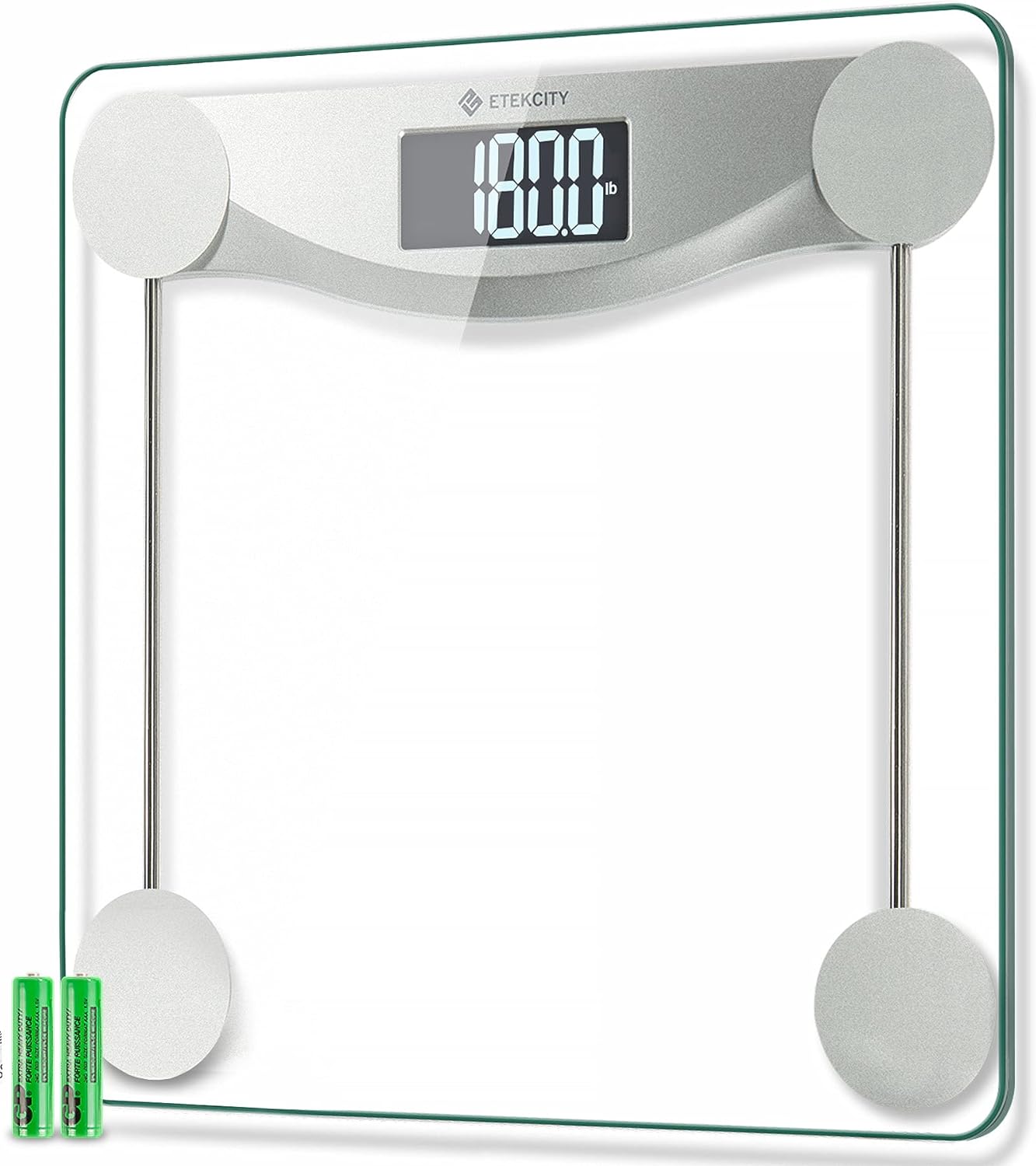 Etekcity Apex Smart WiFi Body Fat Scale, Digital Bluetooth Bathroom Scale for Body Weight, BMI, Heart Rate, Water Weight, with Pregnancy & Baby Mode, 400 lb Pack of 2