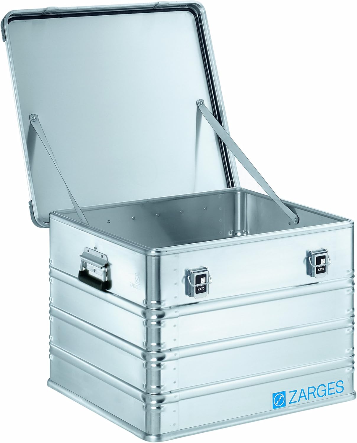 Zarges?K470 Aluminum Hard Protective Carrying Case, Portable Stackable Storage, Customizable Safe Lock Box, Dust and Water Resistant (44.1 x 28.3 x 18.9 Inches)