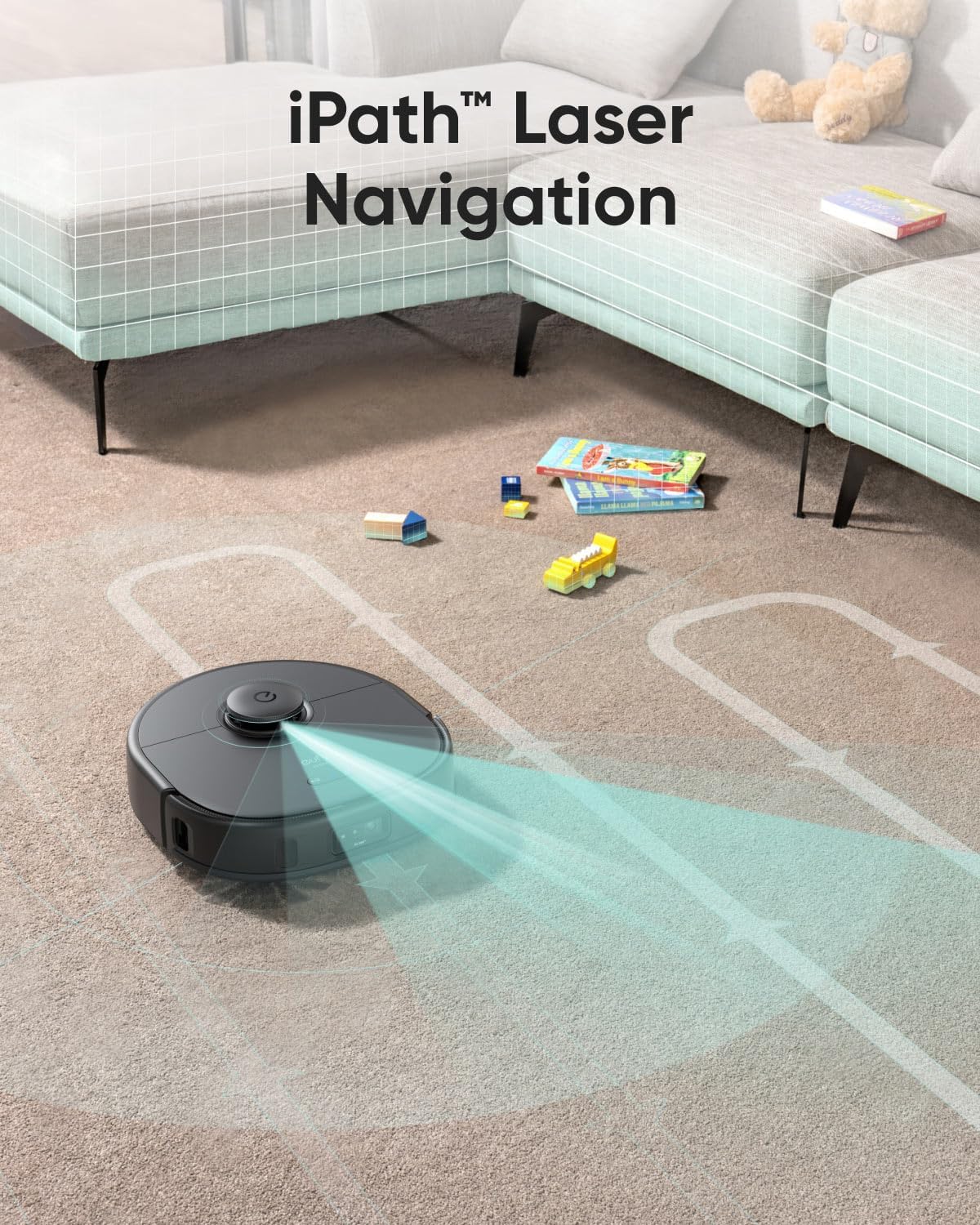eufy Clean X9 Pro CleanerBot with MopMaster™ Adaptive Pressure Cleaning, 2 Rotating Mops, Carpet Detection with 12 mm Auto-Lifting Mops, Auto-Clean Station, 5,500 Pa Suction, and AI OBS