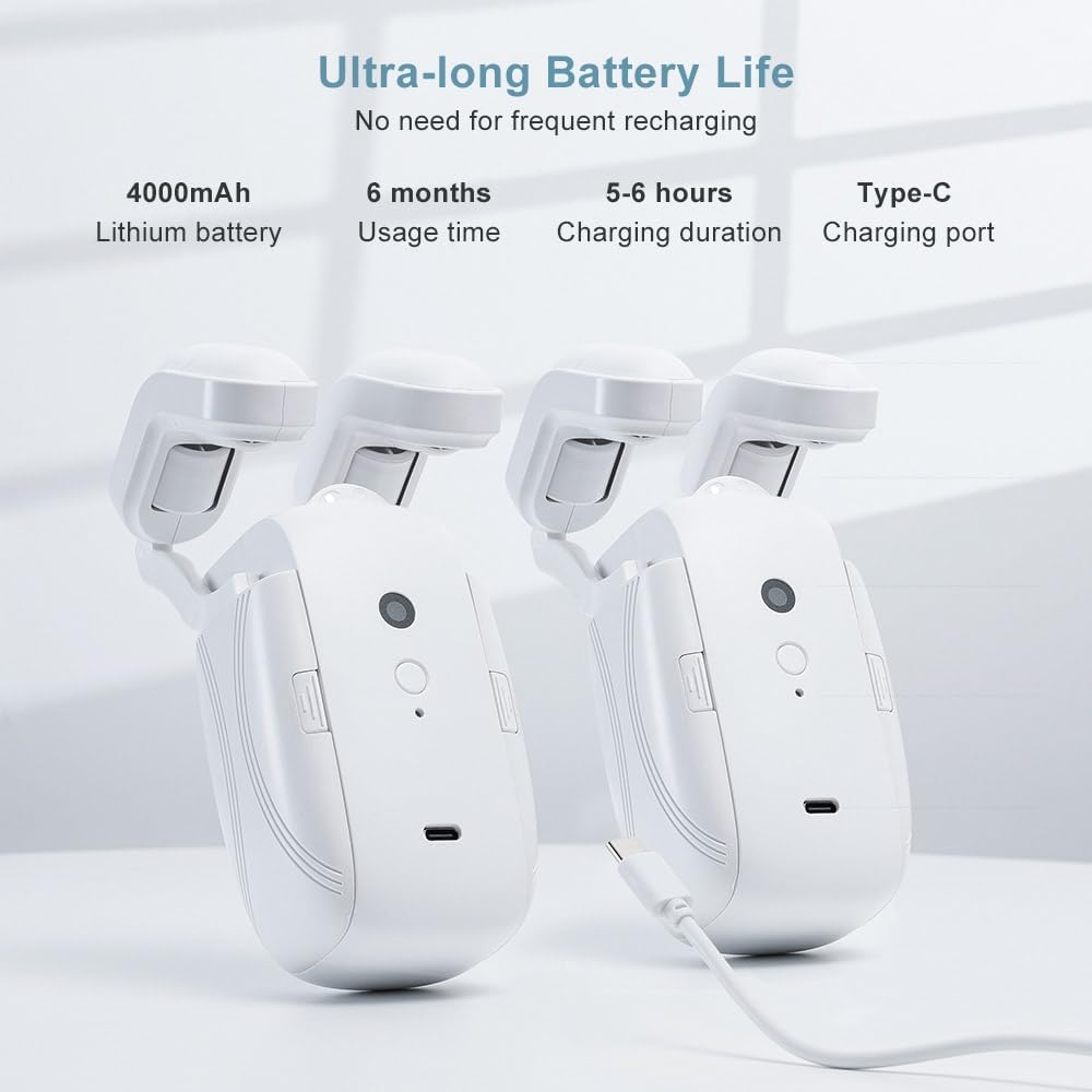 Smart Automatic Curtain Opener: 2PCS Remote Control Electric Curtain Robot with App/WiFi/Remote, High-Performance Motor Compatible with Alexa, Google, Siri for Roman Rod, T/U-shaped Track