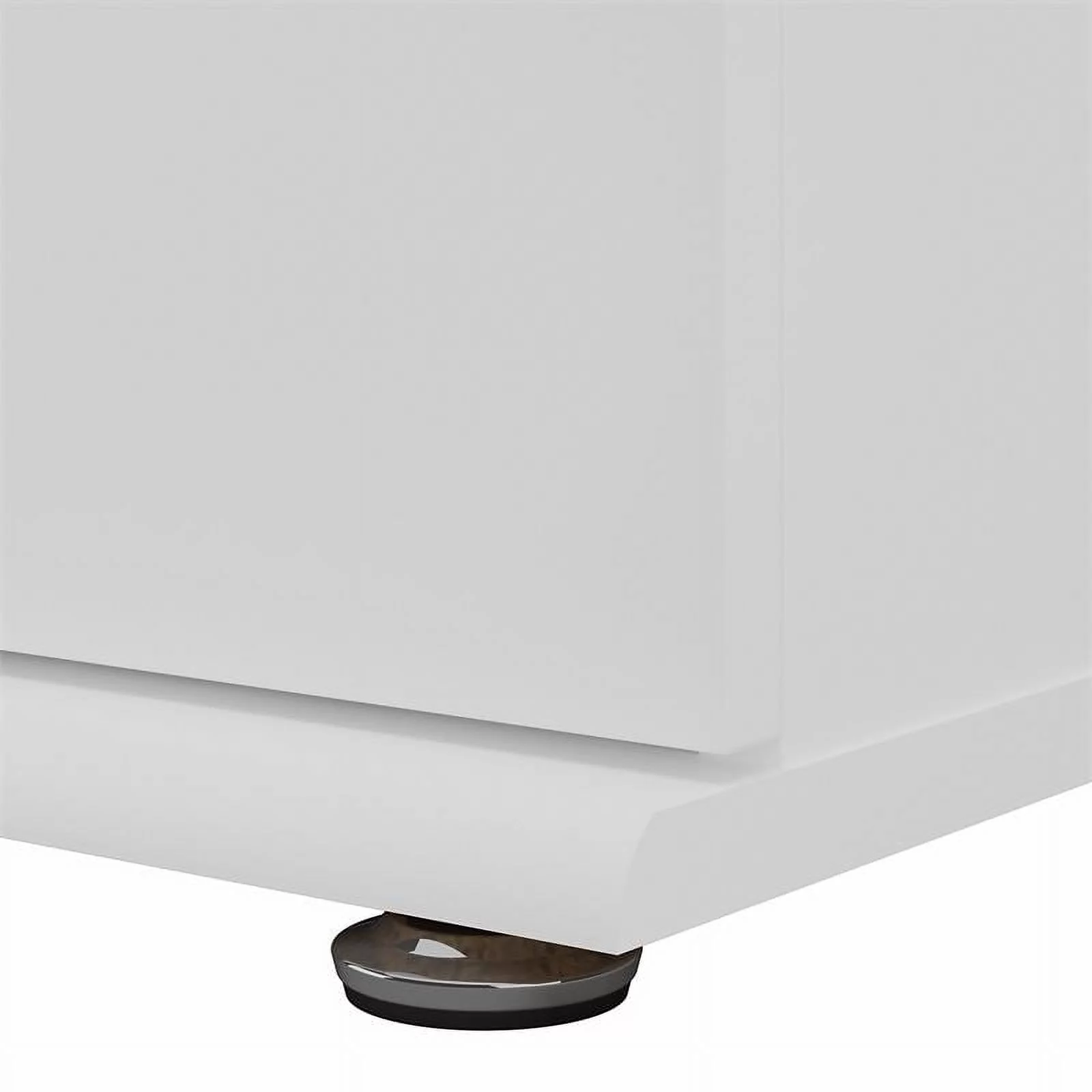 Pemberly Row Laundry Room Cabinet with Drawers in White - Engineered Wood