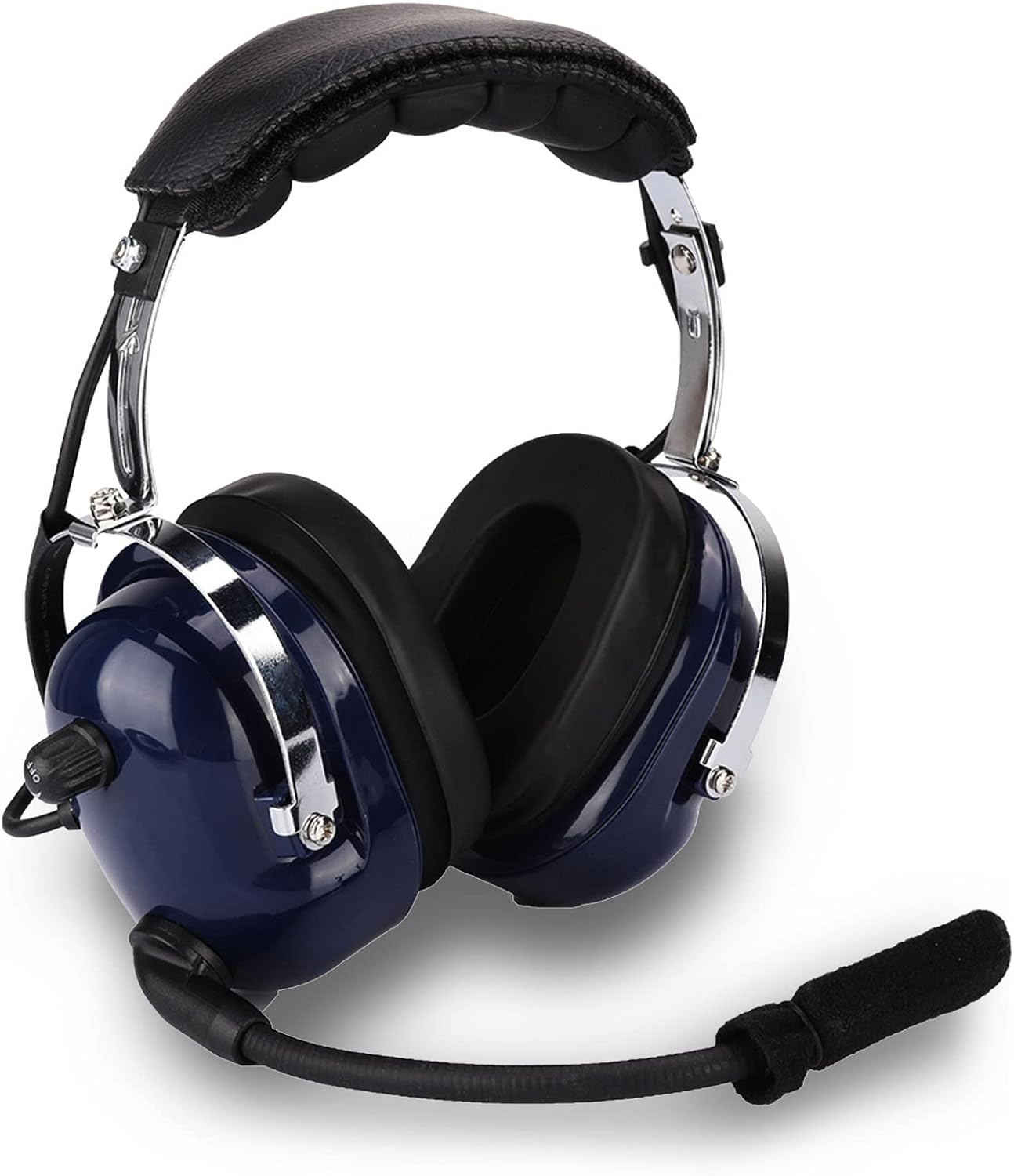 Aviation Headset, Noise Canceling Over Ear Headphones with Microphone, 3.5mm Noise Canceling Headset for Airplane Pilots.